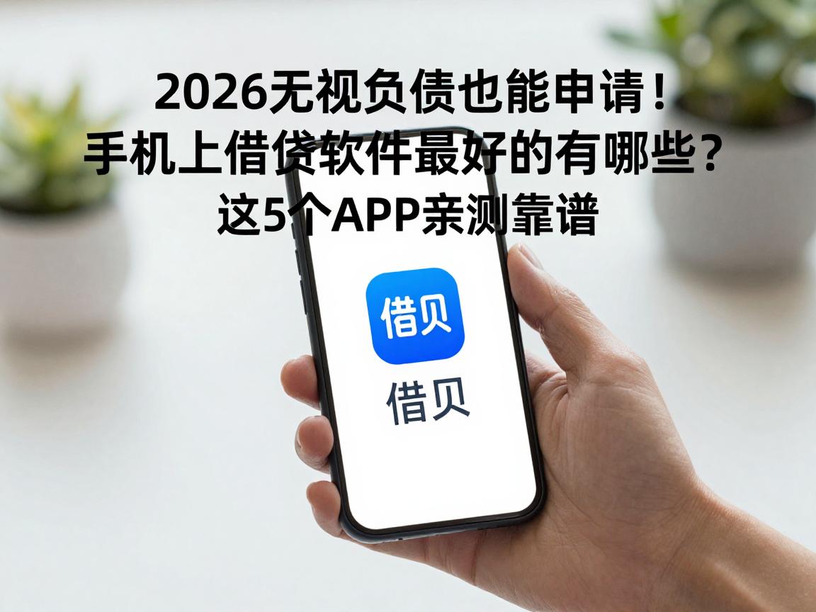 2026无视负债也能申请！手机上借钱软件最好的有哪些？这5个APP亲测靠谱