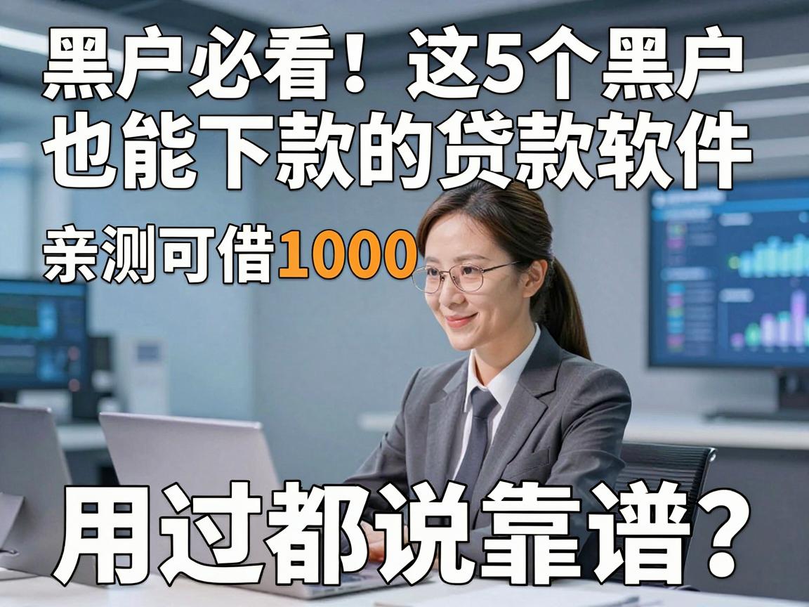 黑户必看！这5个黑户也能下款的贷款软件亲测可借1000，用过都说靠谱