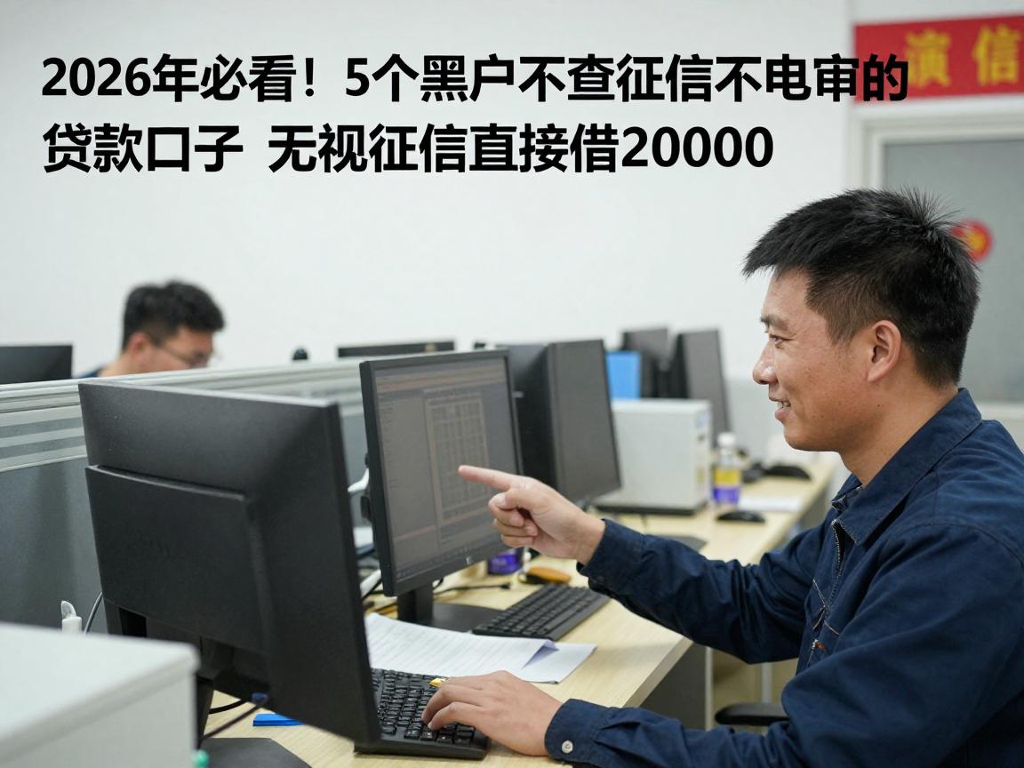 2026年必看！5个黑户不查征信不电审的贷款口子，无视征信直接借20000