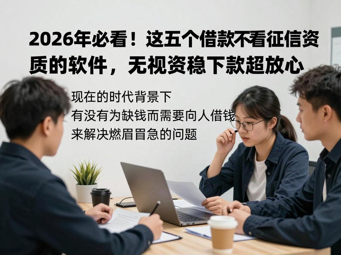 2026年必看！这五个借款不看征信资质的软件，无视资质稳下款超放心