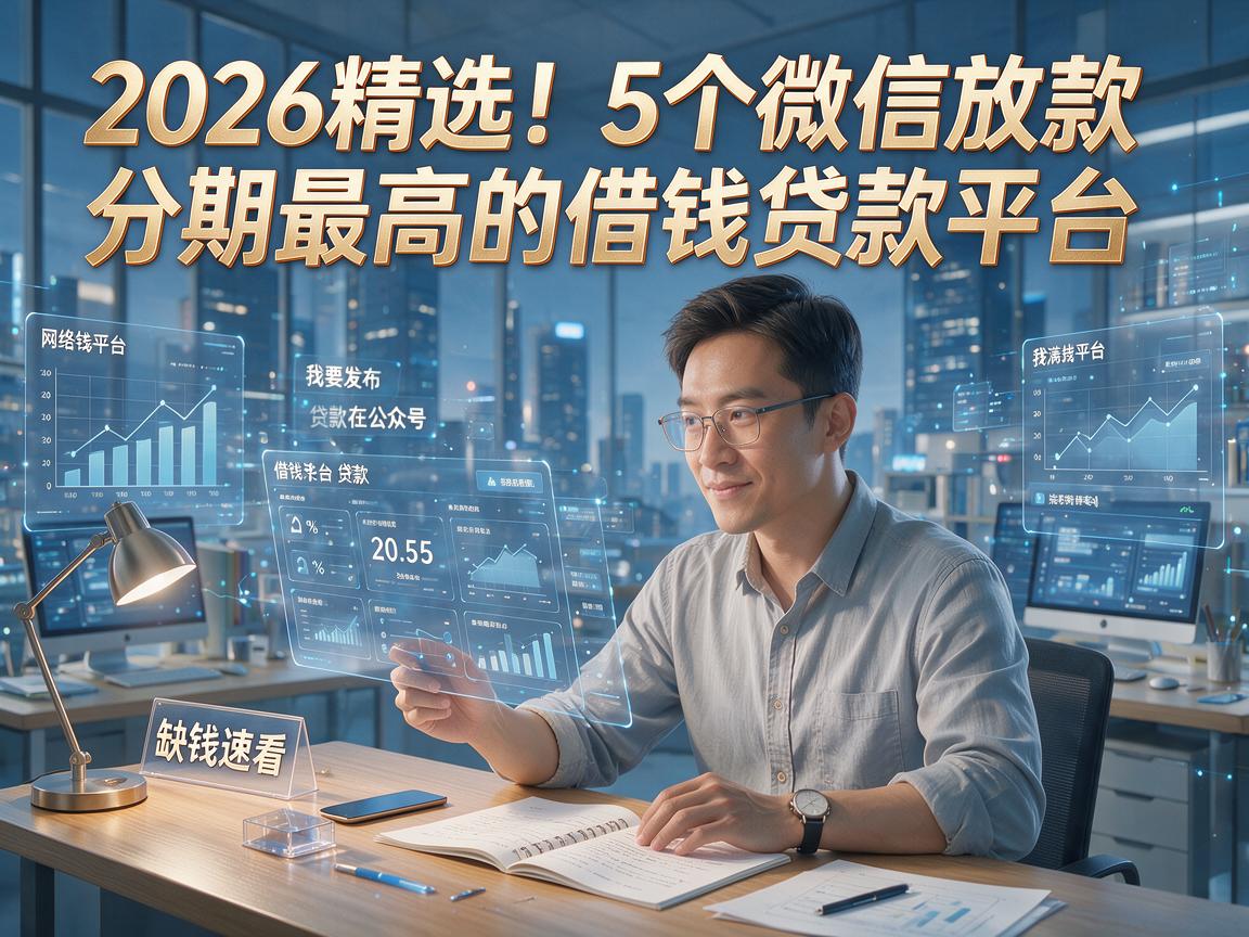 2026精选！5个微信放款分期最高的借钱贷款平台，缺钱速看