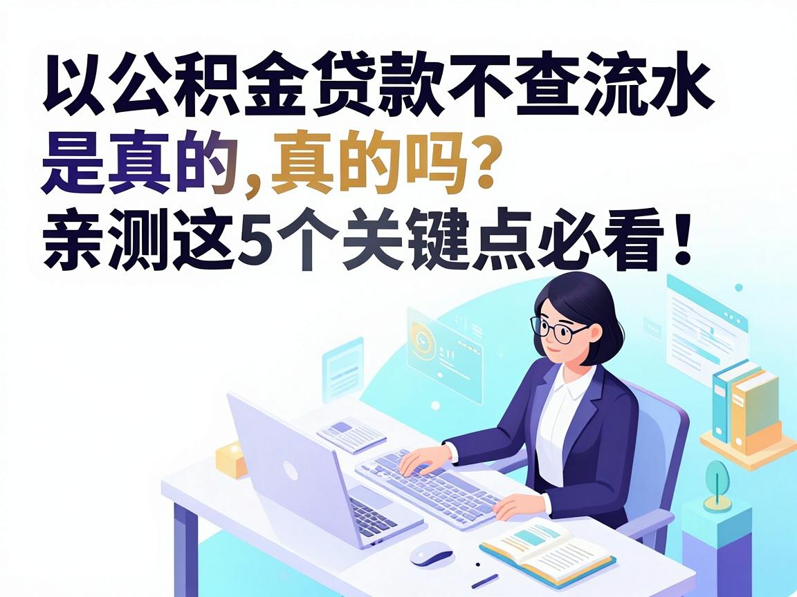 公积金贷款不查流水是真的吗？亲测这5个关键点必看！