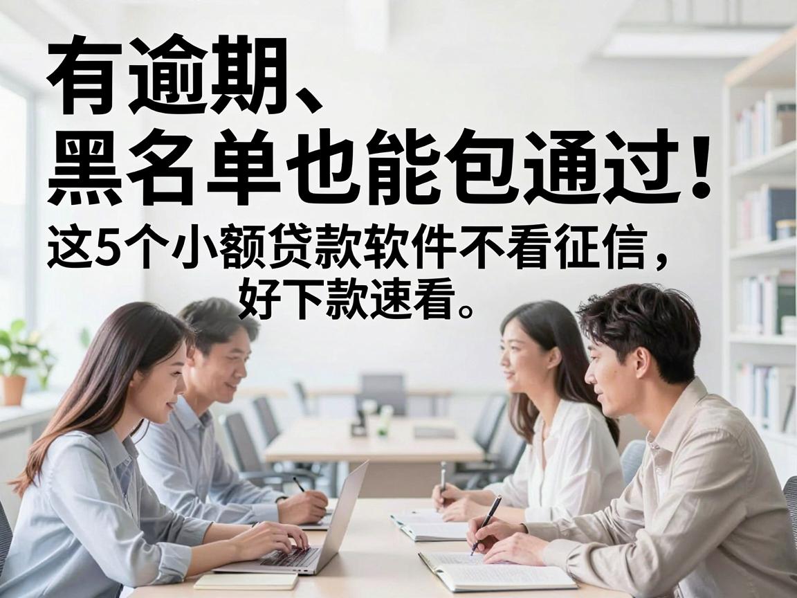 有逾期、黑名单也能包通过！这5个小额贷款软件不看征信，好下款速看