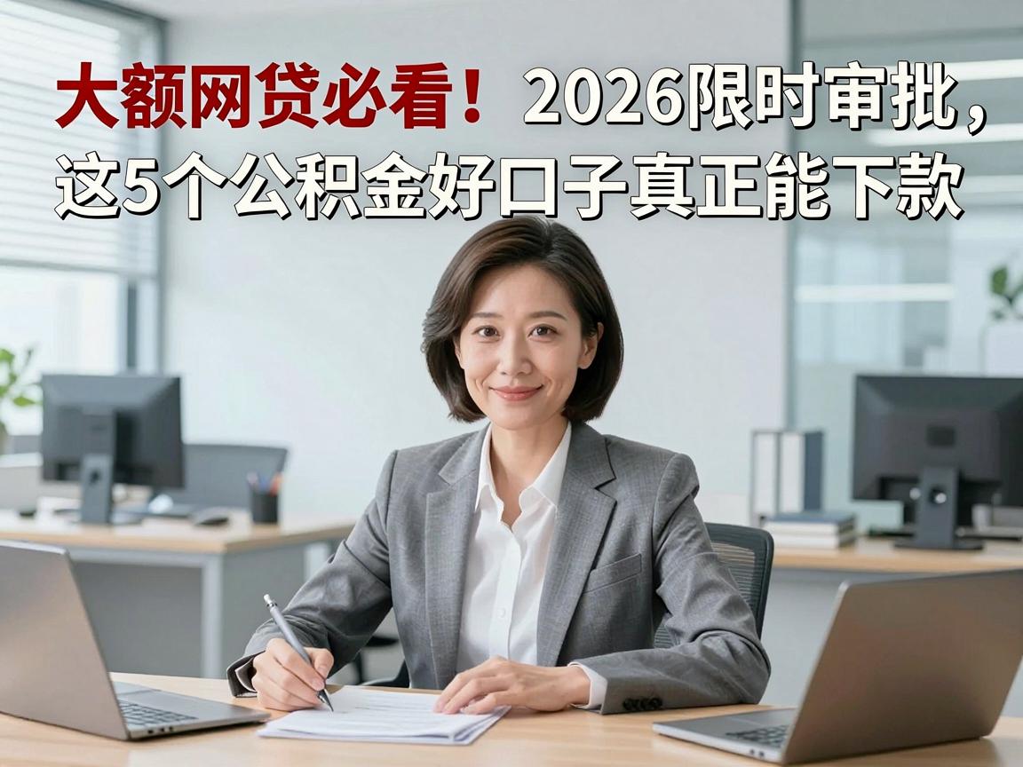 大额网贷必看！2026限时审批，这5个公积金好口子真正能下款
