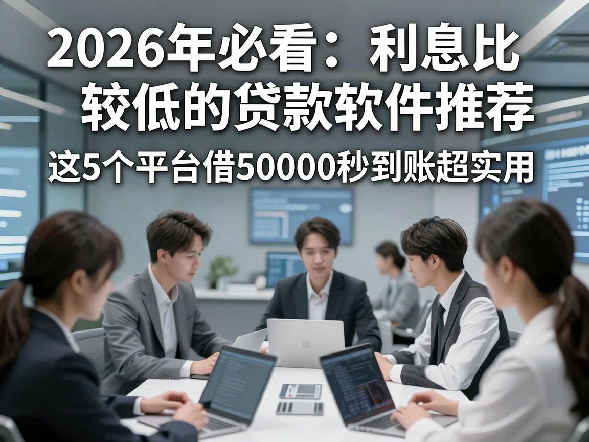 2026年必看：利息比较低的贷款软件推荐，这5个平台借50000秒到账超实用！
