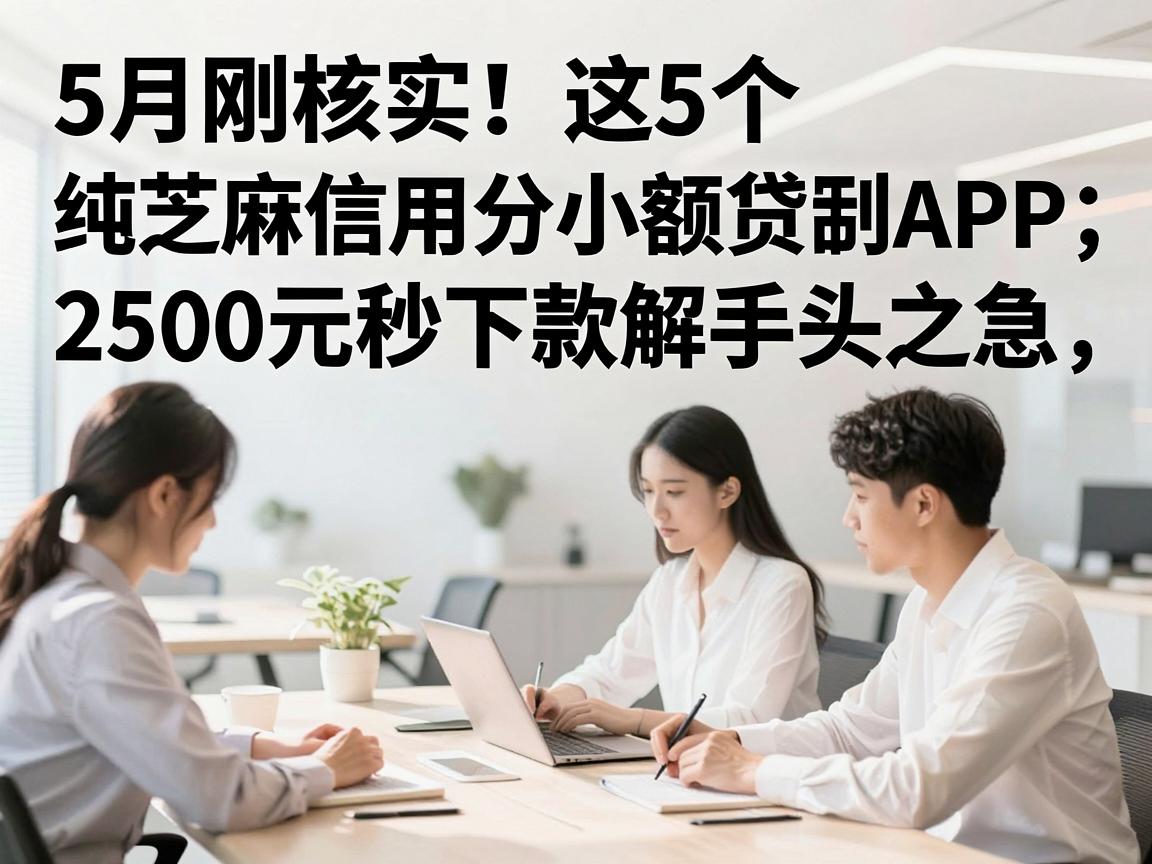 5月刚核实！这5个纯芝麻信用分小额贷款APP，2500元秒下款解手头之急