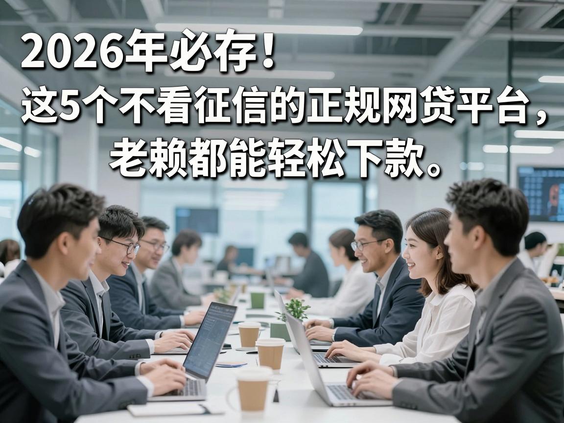 2026年必存！这5个不看征信的正规网贷平台，老赖都能轻松下款