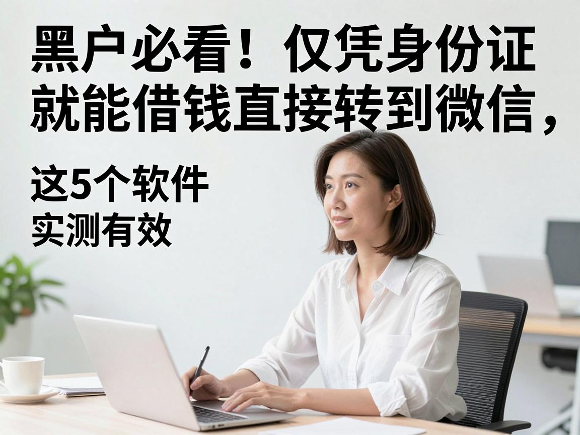 黑户必看！仅凭身份证就能借钱直接转到微信，这5个软件实测有效