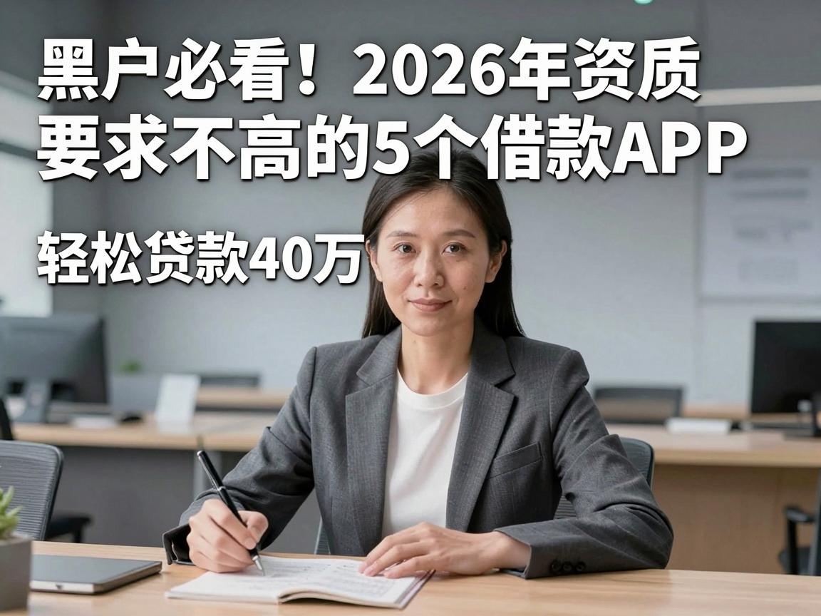 黑户必看！2026年资质要求不高的5个借款APP，轻松贷款40万