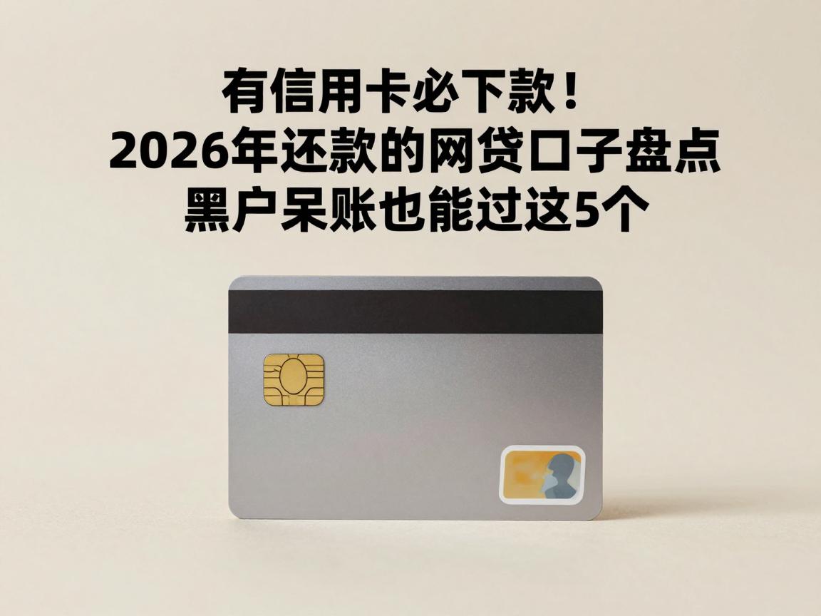 有信用卡必下款！2026年还款的网贷口子盘点，黑户呆账也能过这5个