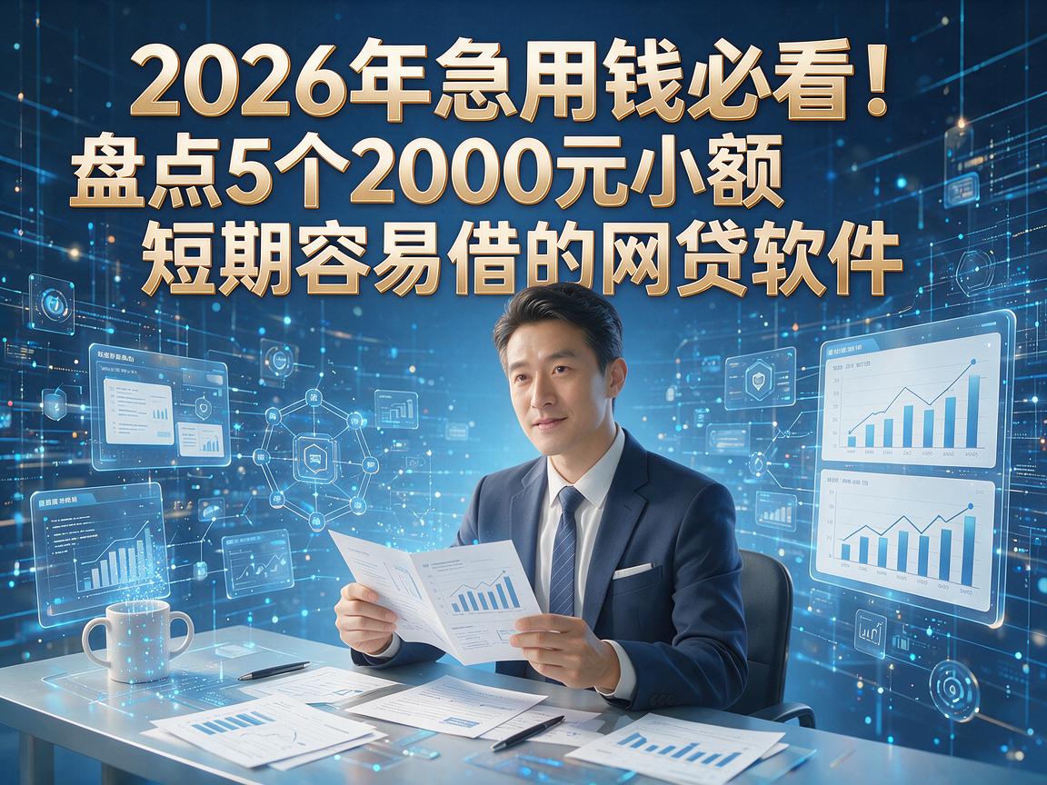 2026年急用钱必看！盘点5个2000元小额短期容易借的网贷软件