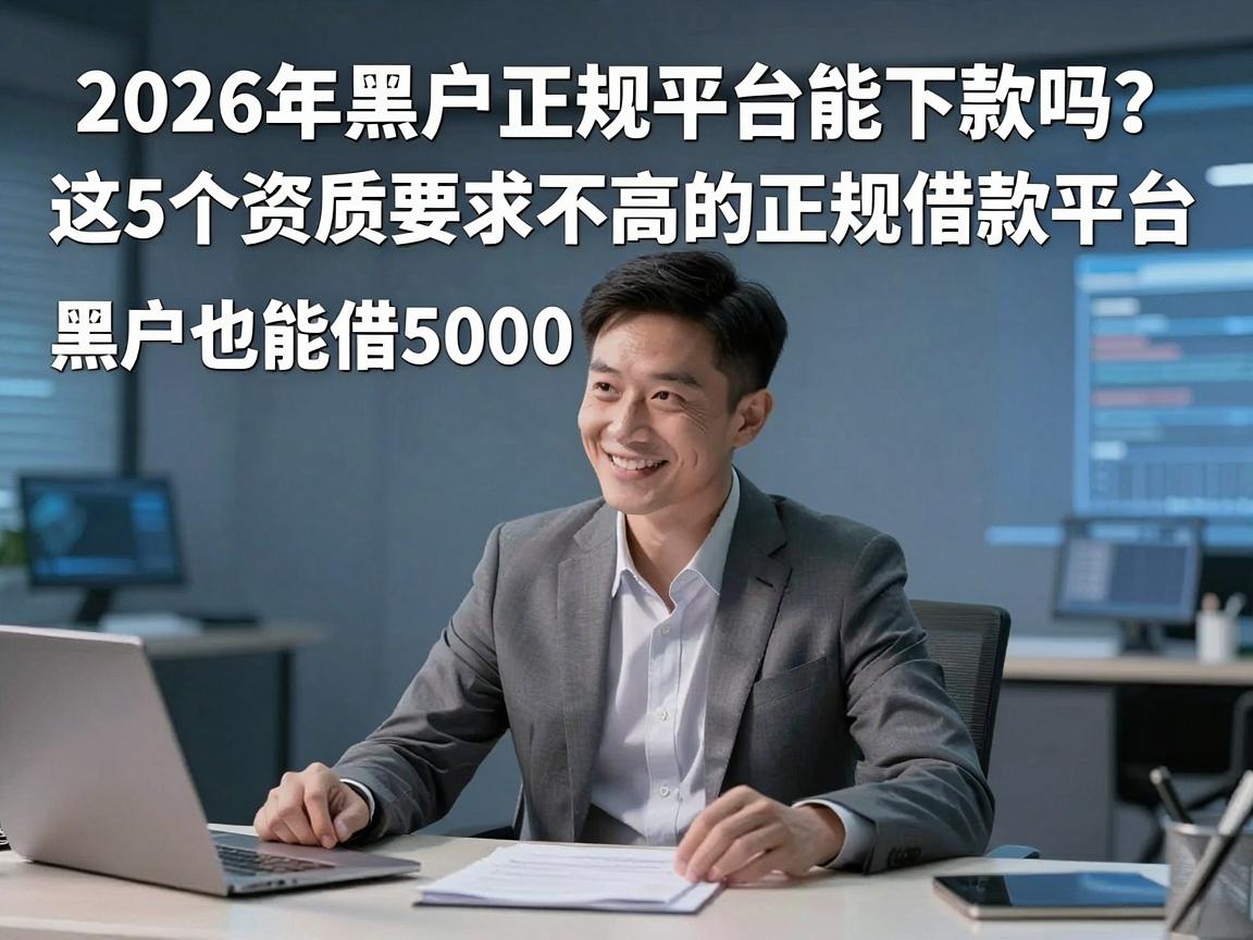 2026年黑户正规平台能下款吗？这5个资质要求不高的正规借款平台，黑户也能借5000！