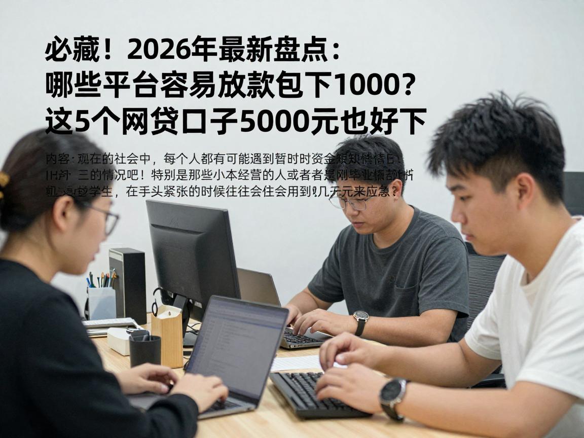 必藏！2026年最新盘点：哪些平台容易放款包下1000？这5个网贷口子5000元也好下