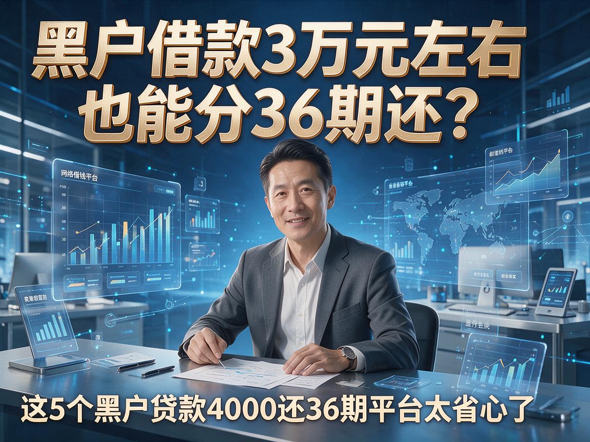 黑户借款3万元左右也能分36期还？这5个黑户贷款4000还36期平台太省心了