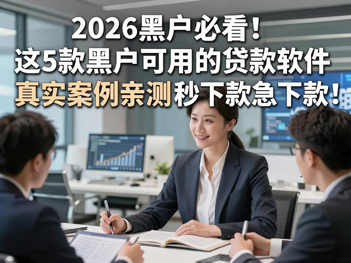 2026黑户必看！这5款黑户可用的贷款软件真实案例亲测，短期应急秒下款