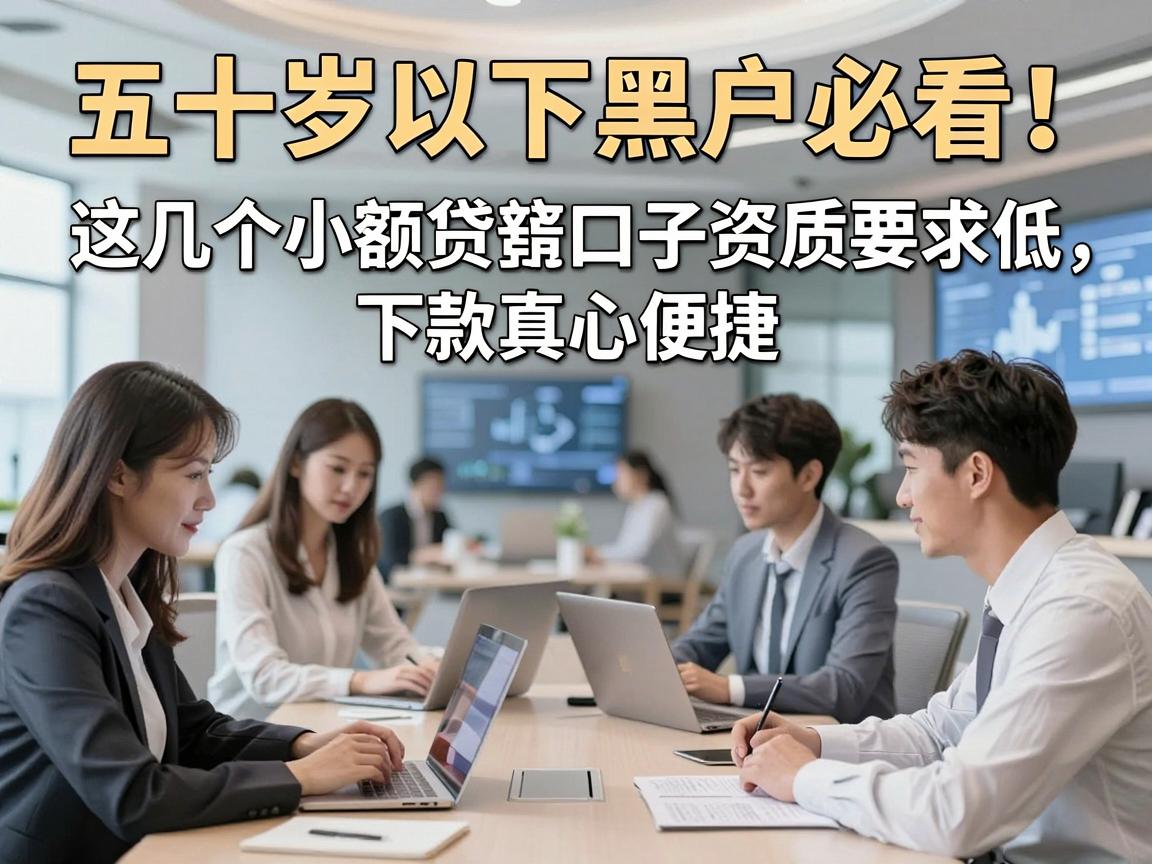 五十岁以下黑户必看！这几个小额贷款口子资质要求低，下款真心便捷