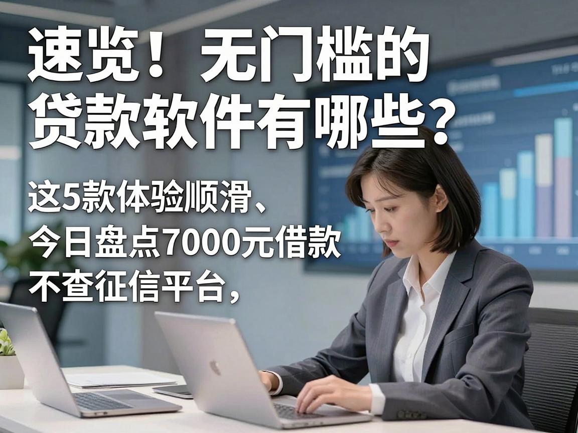 速览！无门槛的贷款软件有哪些？这5款体验顺滑、今日盘点7000元借款不查征信平台