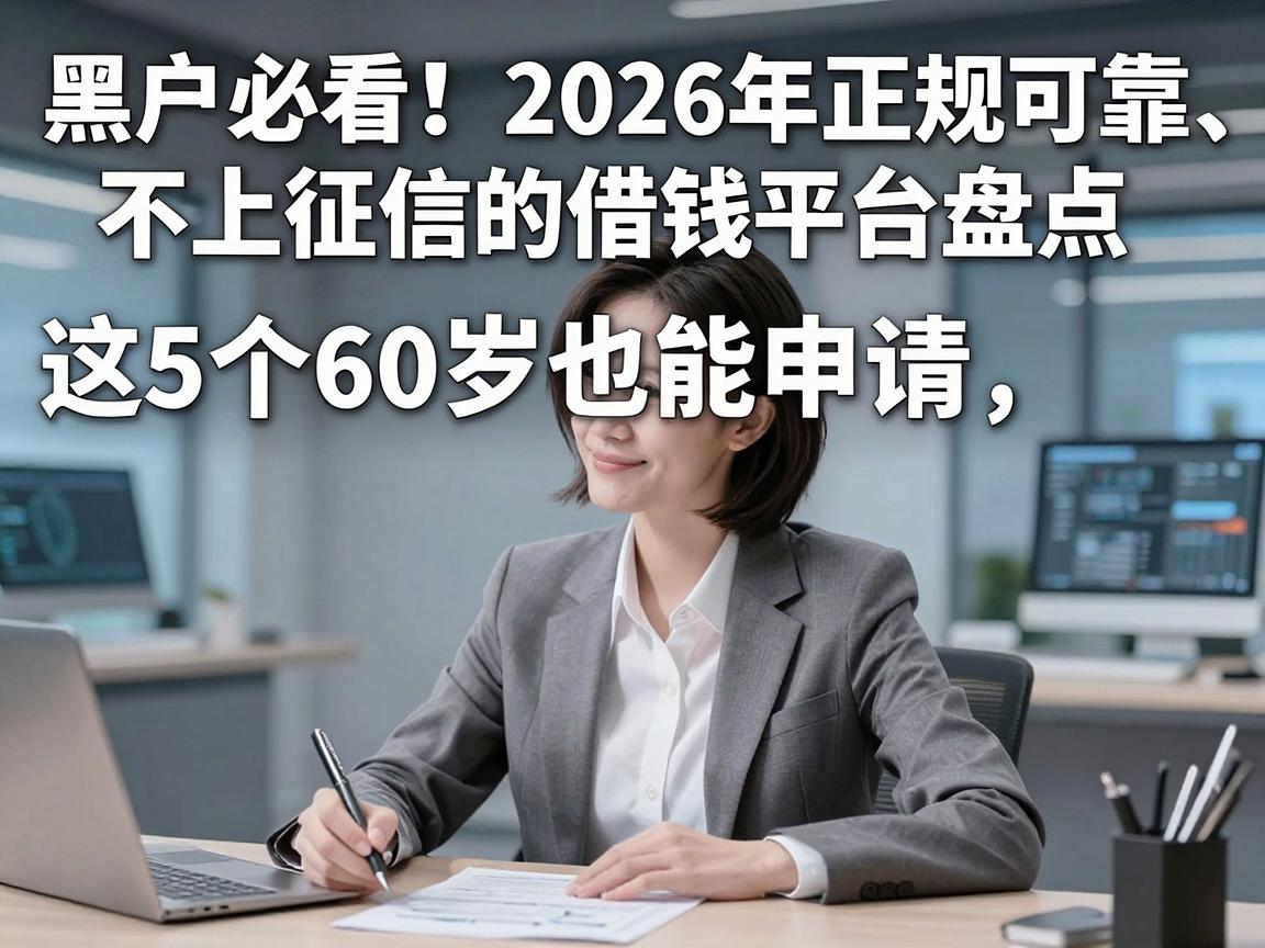 黑户必看！2026年正规可靠、不上征信的借钱平台盘点，这5个60岁也能申请