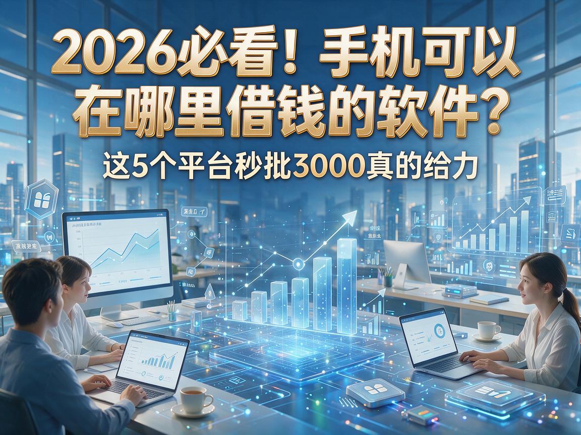 2026必看！手机可以在哪里借钱的软件？这5个平台秒批3000真的给力