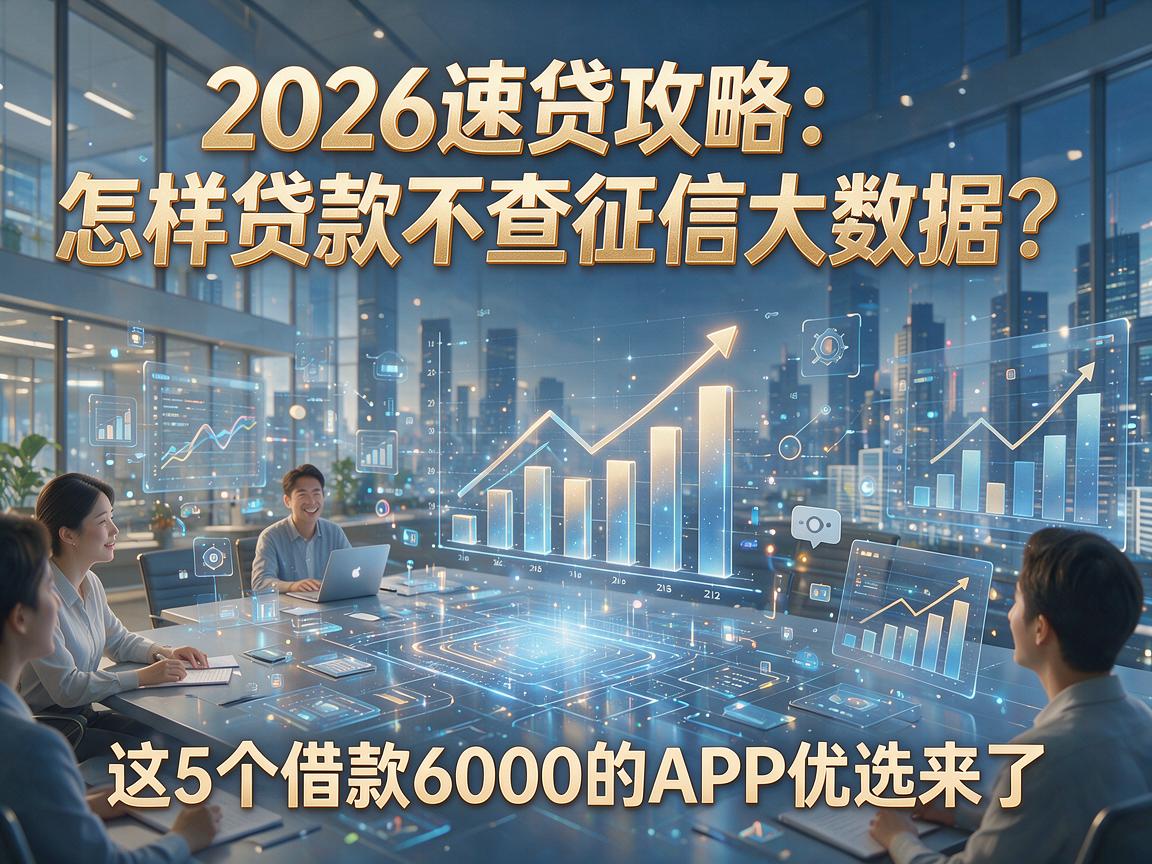 2026速贷攻略：怎样贷款不查征信大数据？这5个借款6000的APP优选来了
