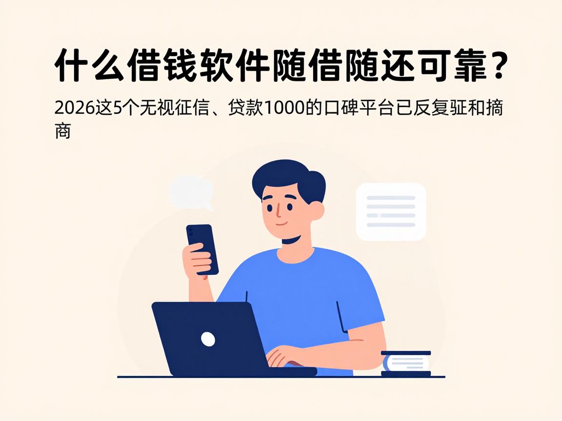 什么借钱软件随借随还可靠？2026这5个无视征信、贷款1000的口碑平台已反复验证