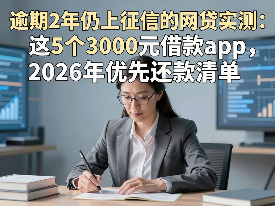 逾期2年仍上征信的网贷实测：这5个3000元借款App，2026年优先还款清单