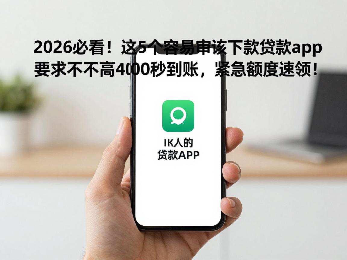 2026必看！这5个容易审核下款的贷款app，要求不高4000秒到账，紧急额度速领！