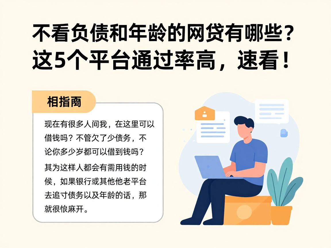 不看负债和年龄的网贷有哪些？这5个平台通过率高，速看！