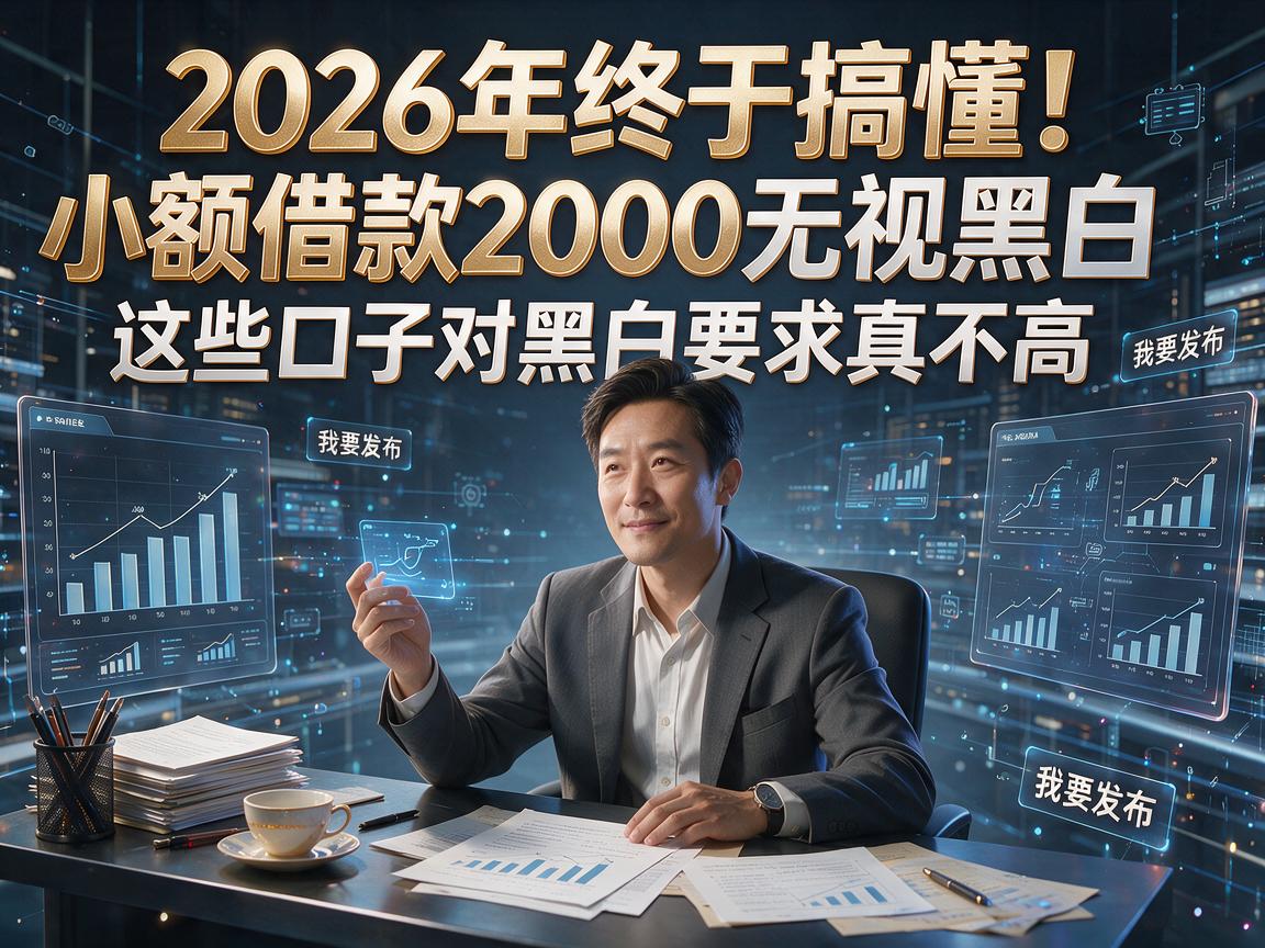 2026年终于搞懂！小额借款2000无视黑白，这些口子对黑白要求真不高