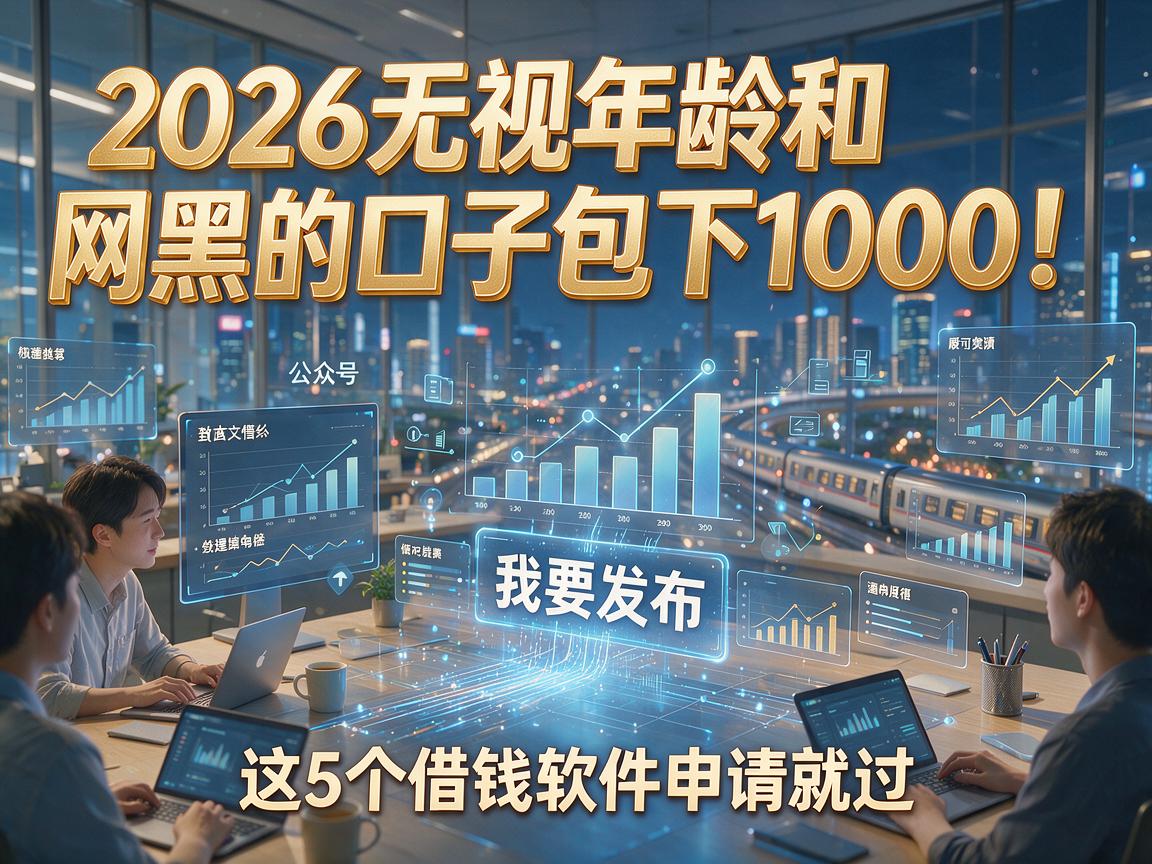 2026无视年龄和网黑的口子包下1000！这5个借钱软件申请就过