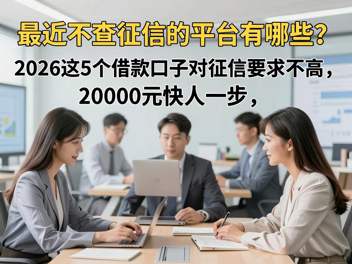 最近不查征信的平台有哪些？2026这5个借款口子对征信要求不高，20000元快人一步！