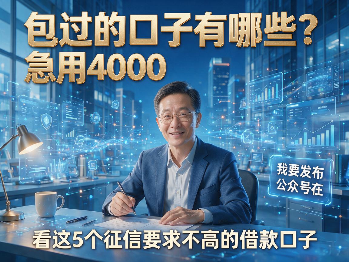包过的口子有哪些？急用4000看这5个征信要求不高的借款口子！