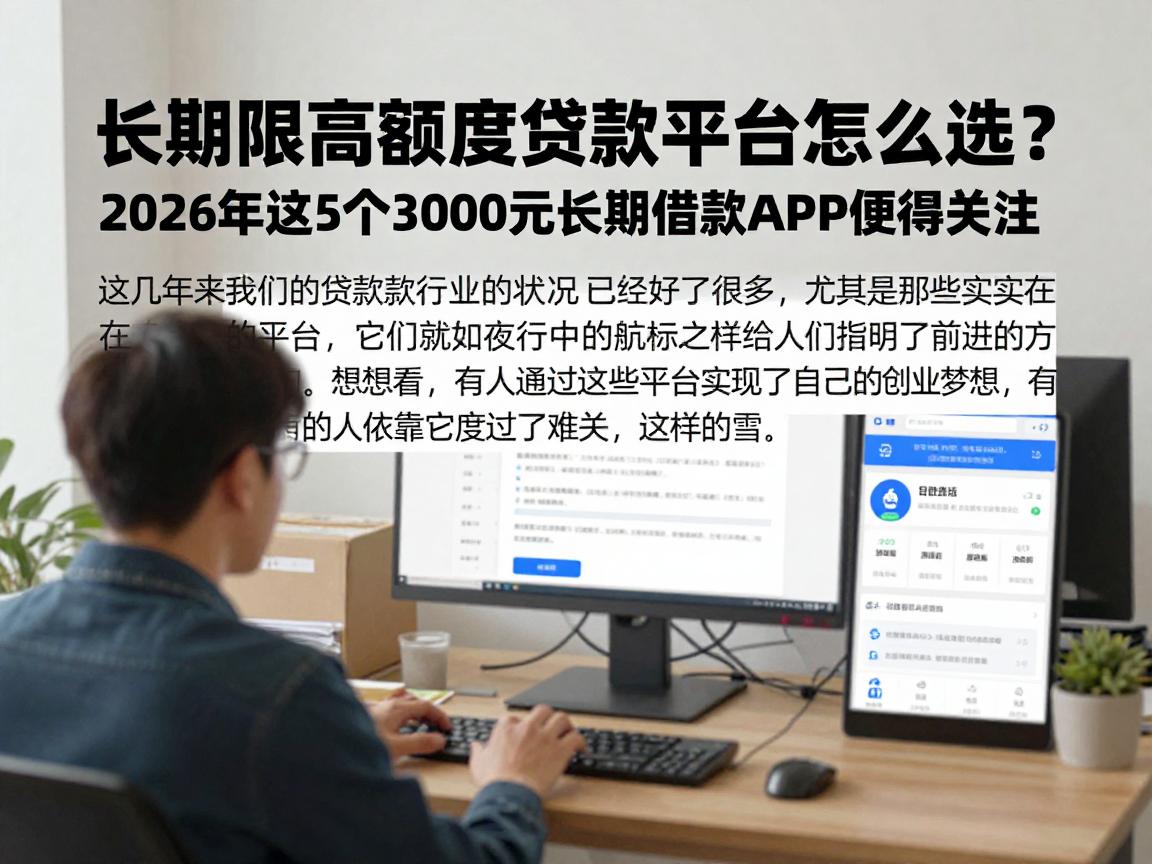 长期限高额度贷款平台怎么选？2026年这5个3000元长期借款APP值得关注
