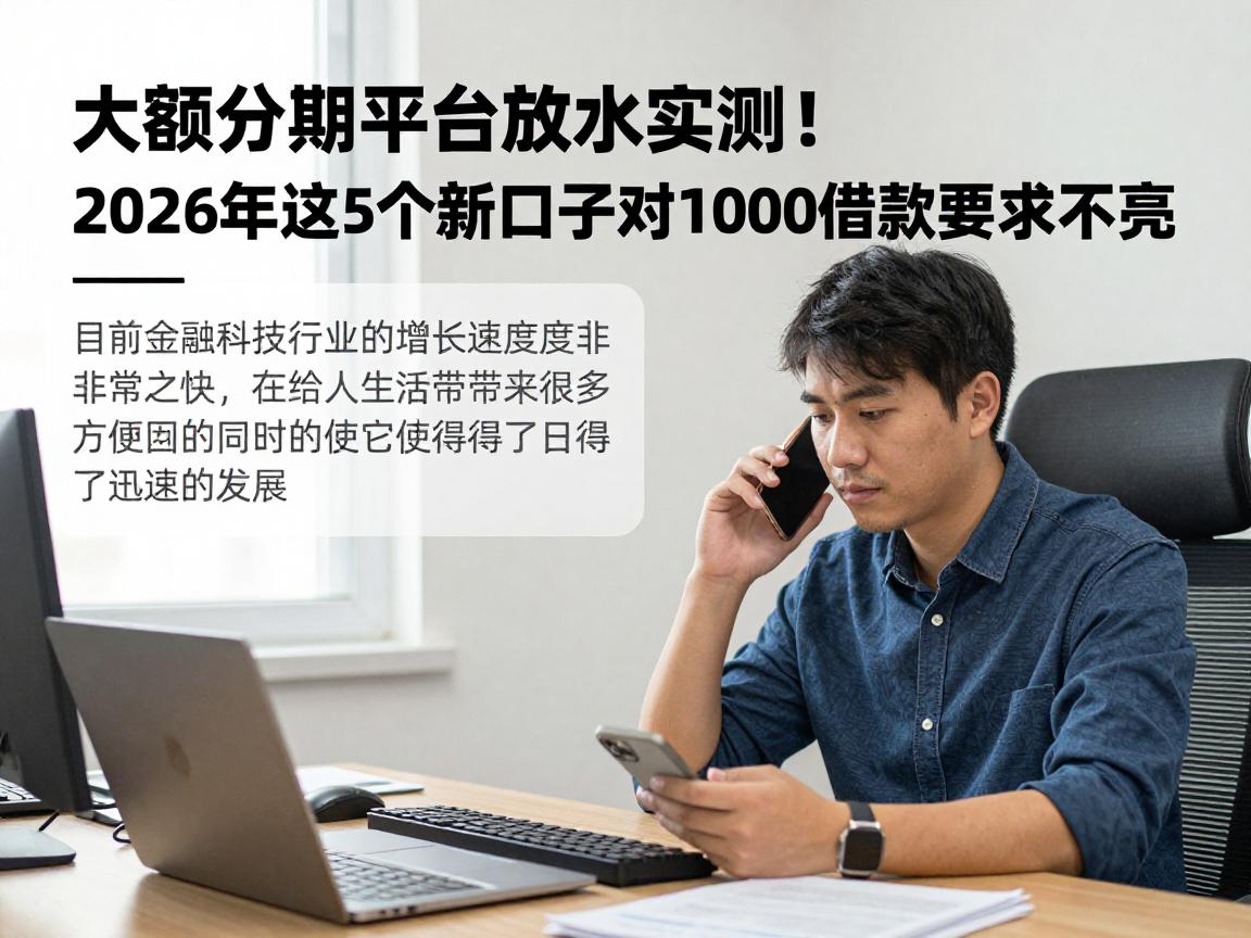 大额分期平台放水实测！2026年这5个新口子对1000借款要求不高