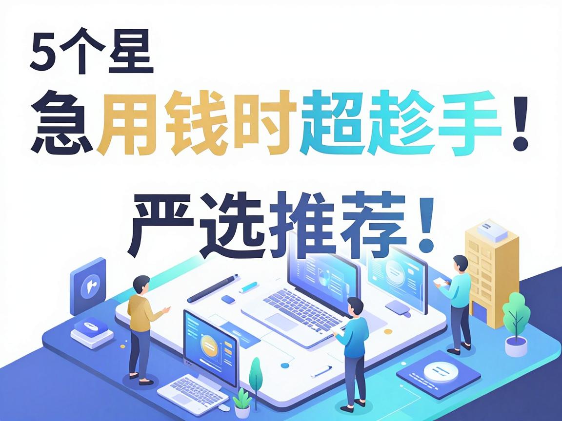 5个低门槛借钱的平台盘点，急用钱时超趁手，严选推荐！