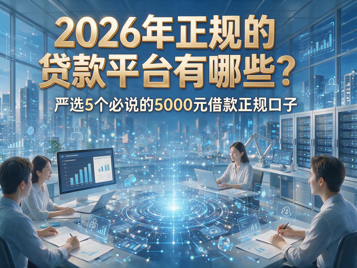 2026年正规的贷款平台有哪些？严选5个必说的5000元借款正规口子