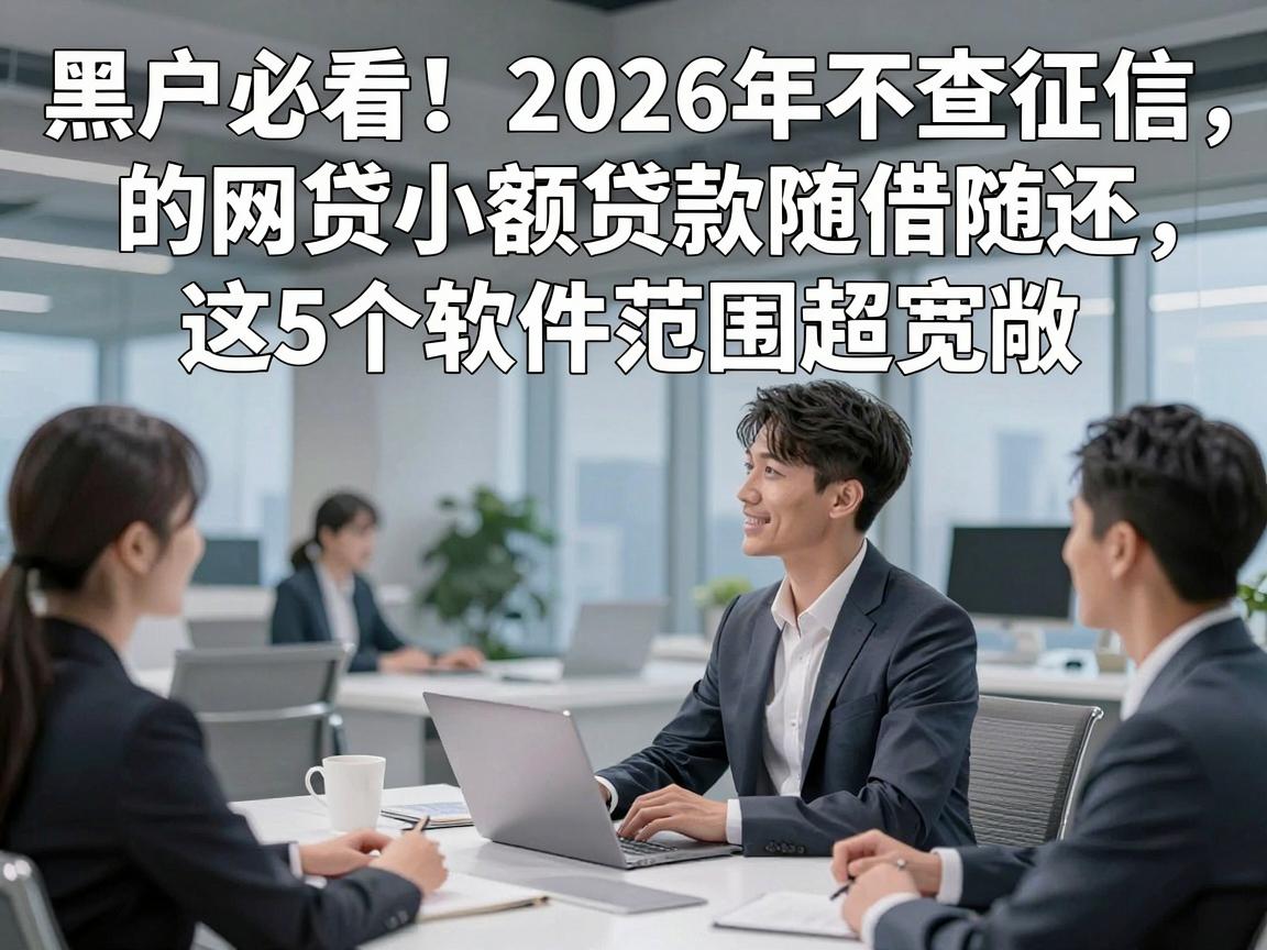 黑户必看！2026年不查征信的网贷小额贷款随借随还，这5个软件范围超宽敞