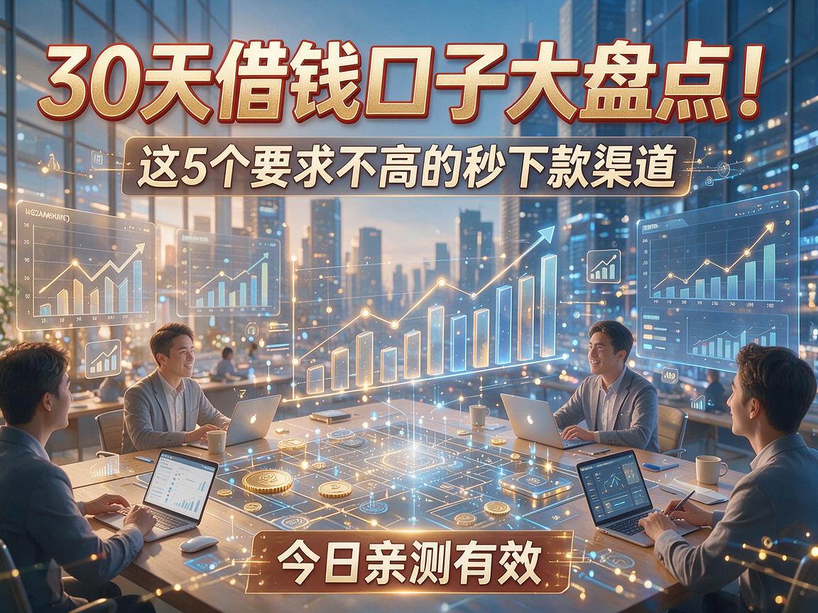 30天借钱口子大盘点！这5个要求不高的秒下款渠道，今日亲测有效