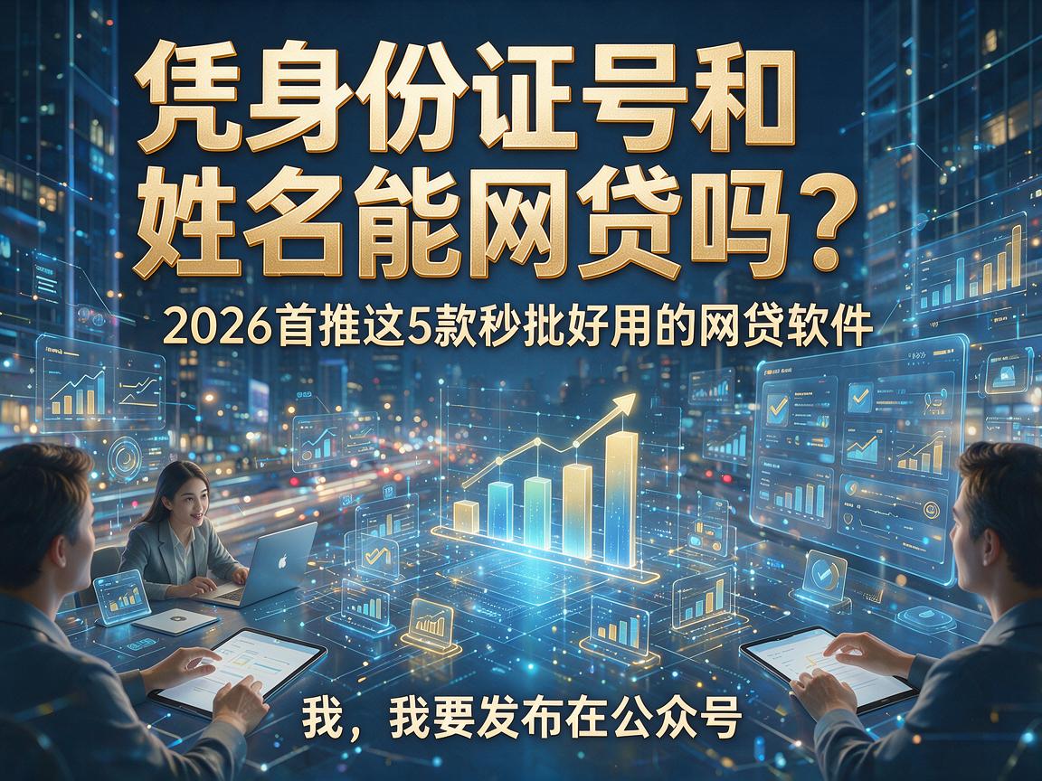 凭身份证号和姓名能网贷吗？2026首推这5款秒批好用的网贷软件