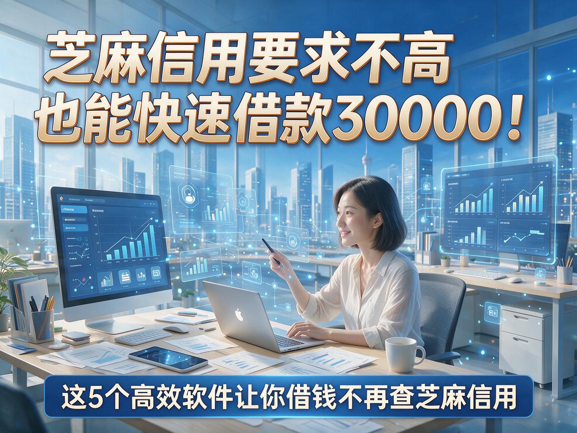芝麻信用要求不高也能快速借款30000！这5个高效软件让你借钱不再查芝麻信用