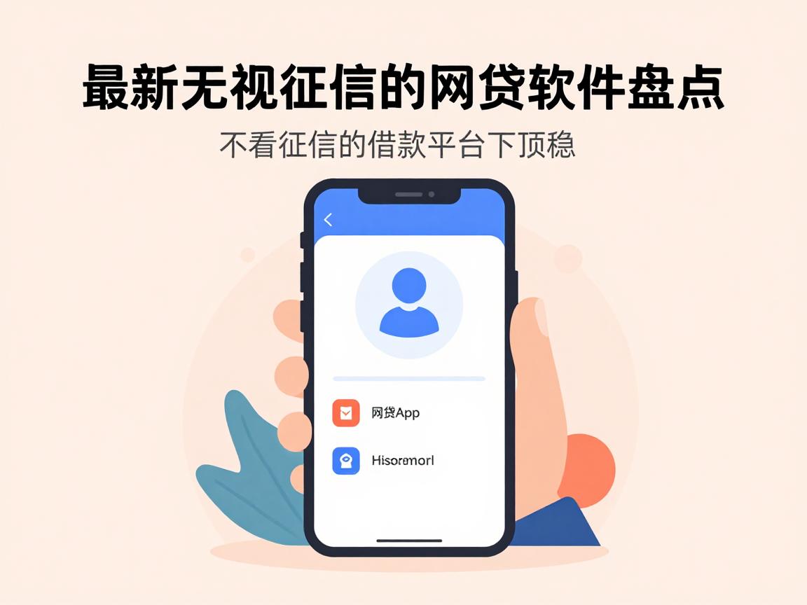 最新无视征信的网贷软件盘点，这几家不看征信的借款平台下款稳