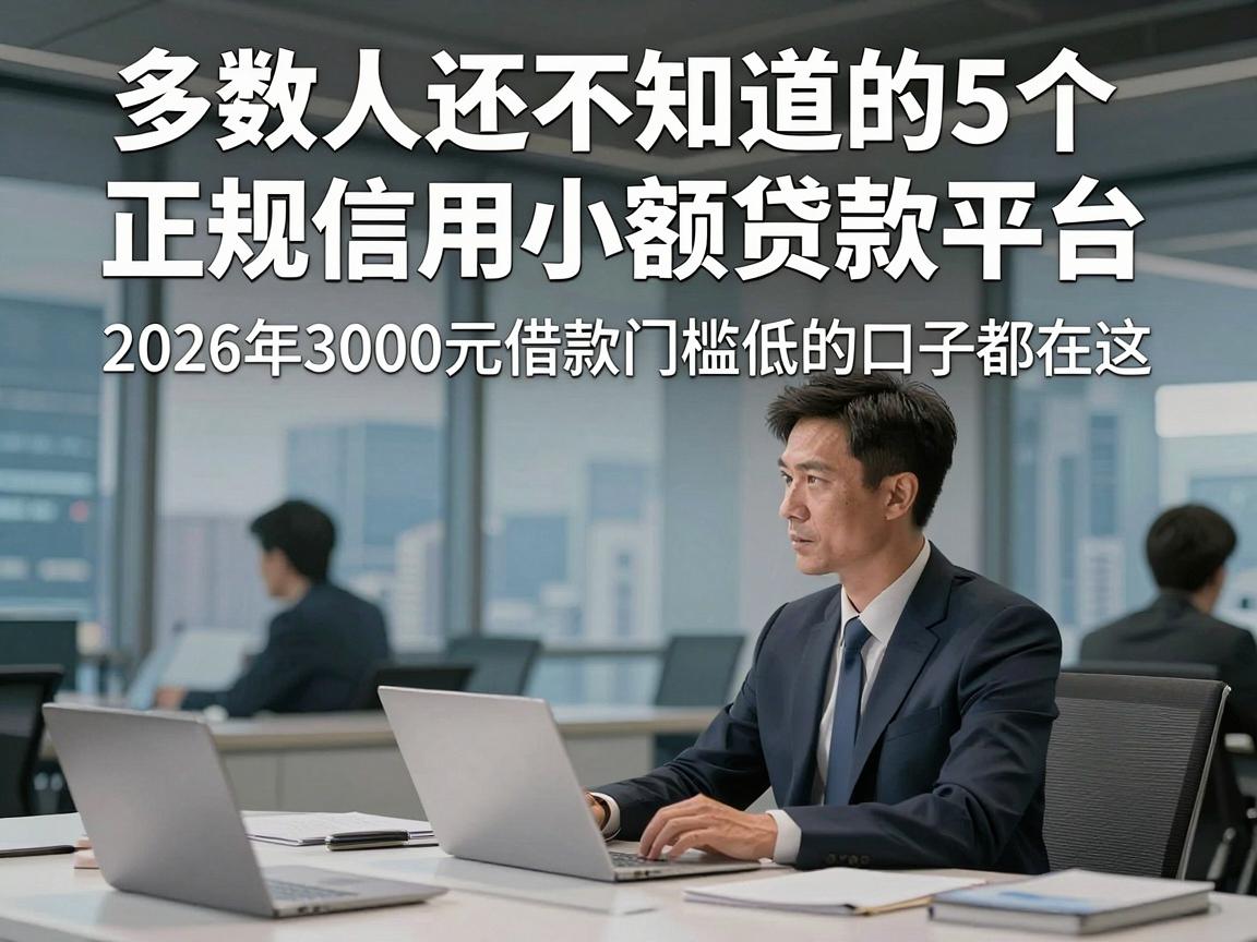 多数人还不知道的5个正规信用小额贷款平台,2026年3000元借款门槛低的口子都在这