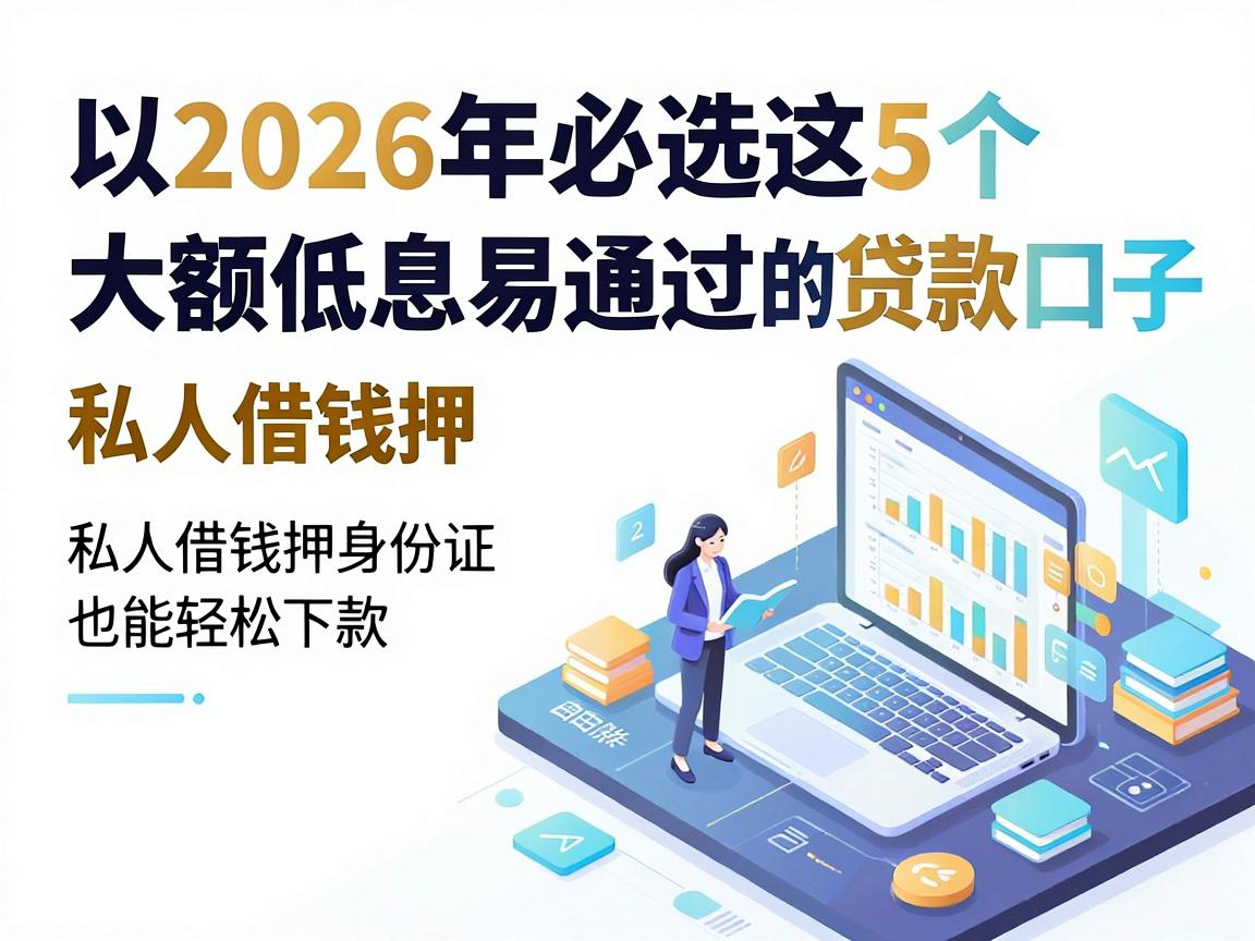 2026年必选这5个大额低息易通过的贷款口子，私人借钱押身份证也能轻松下款