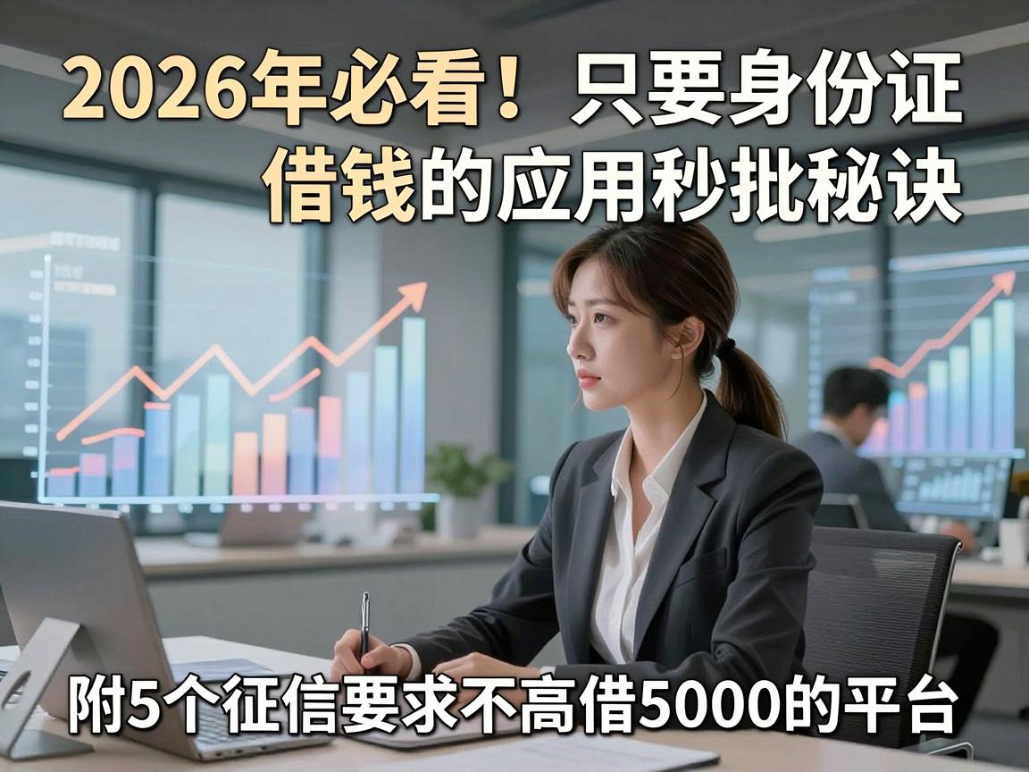 2026年必看！只要身份证借钱的应用秒批秘诀，附5个征信要求不高借5000的平台