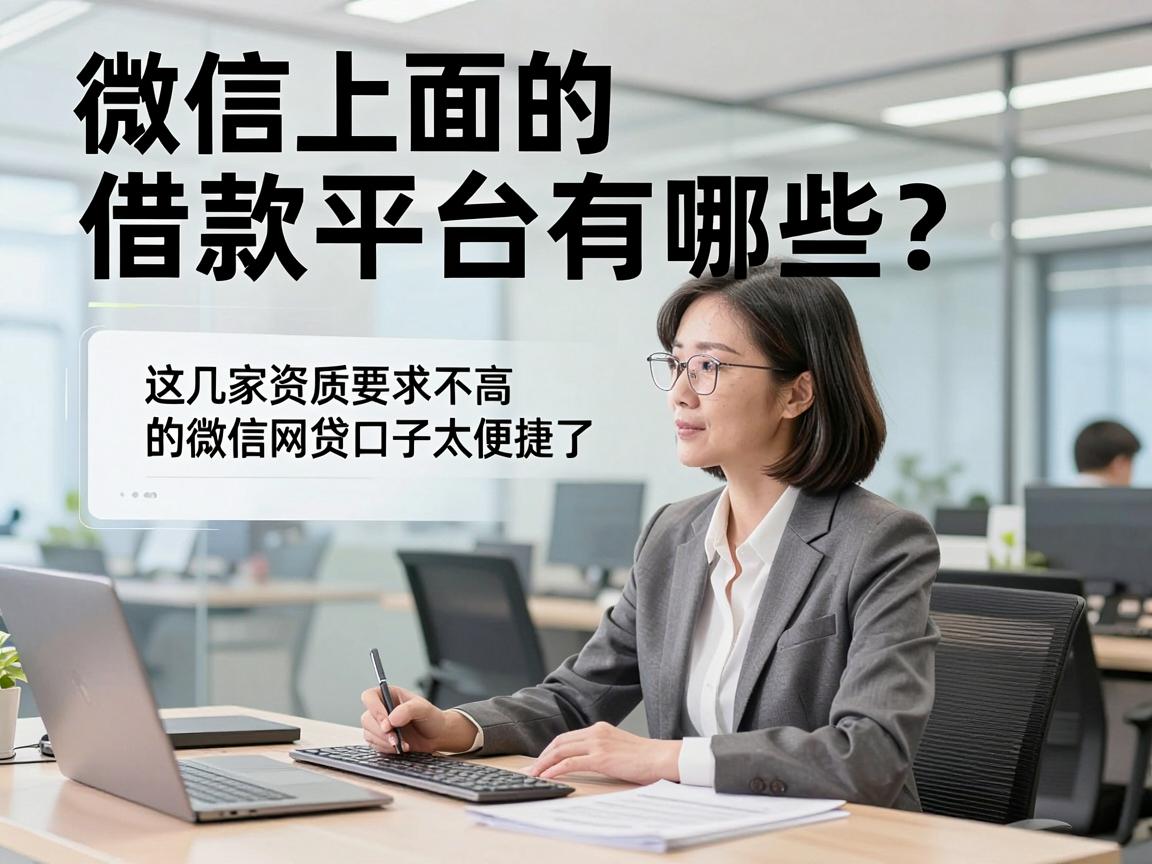 微信上面的借款平台有哪些？这几家资质要求不高的微信网贷口子太便捷了