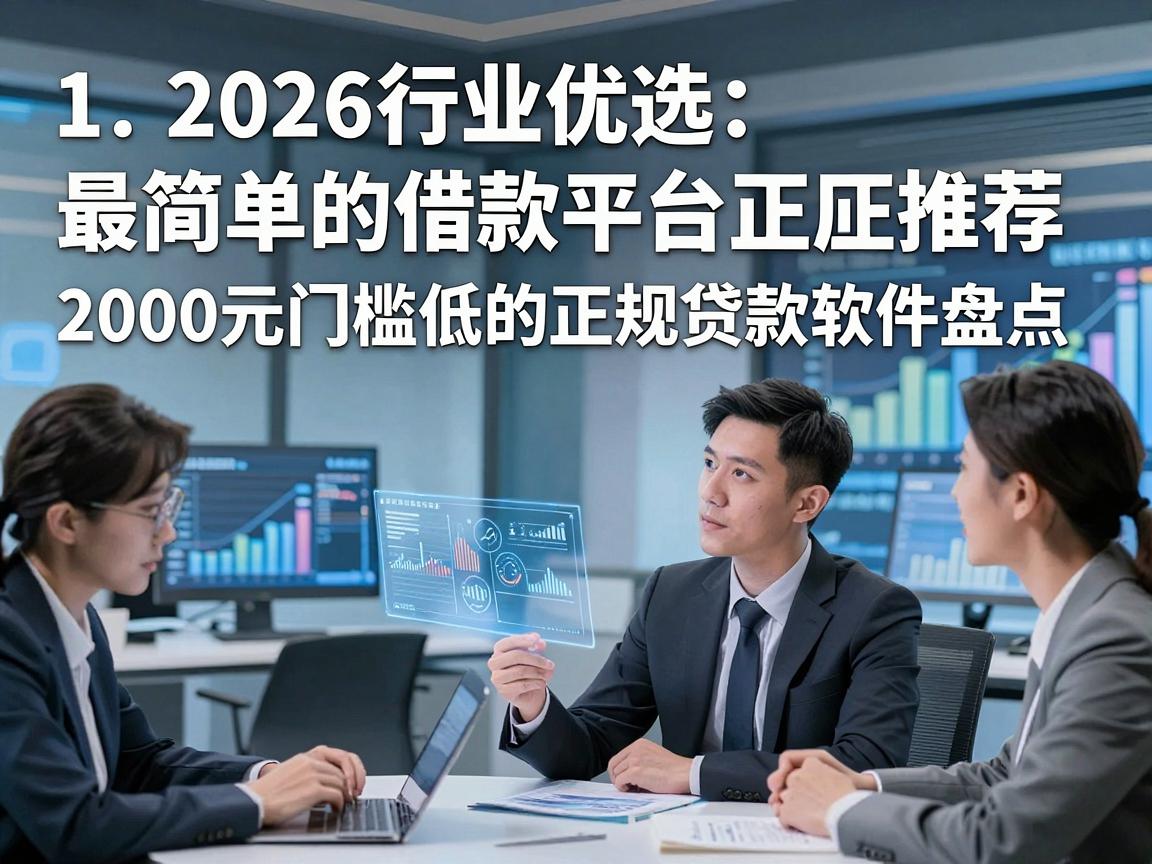 2026行业优选：最简单的借款平台正规推荐，2000元门槛低的正规贷款软件盘点