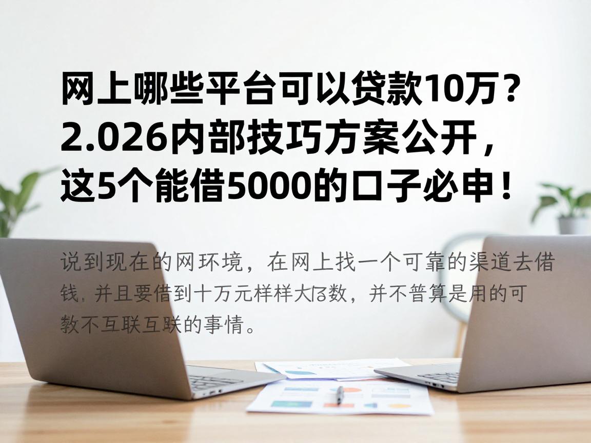 网上哪些平台可以贷款10万？2026内部技巧方案公开，这5个能借50000的口子必申！