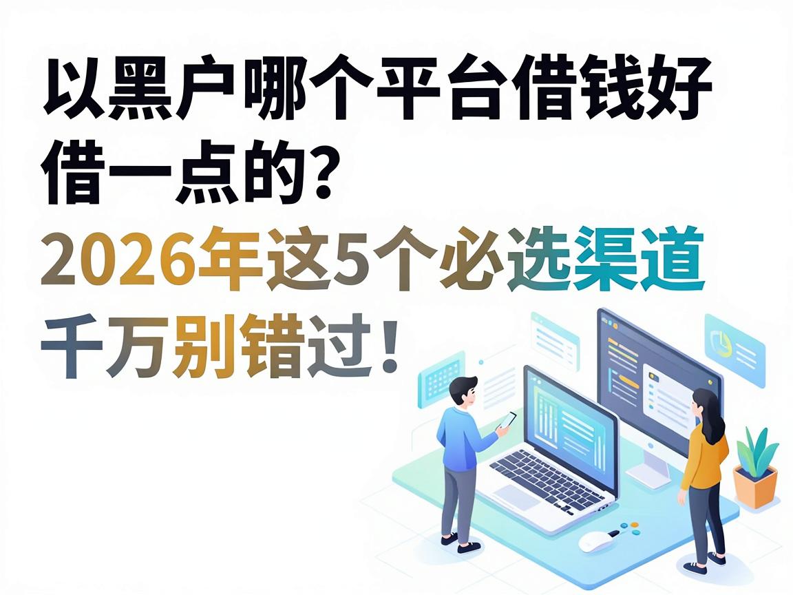 黑户哪个平台借钱好借一点的？2026年这5个必选渠道千万别错过！