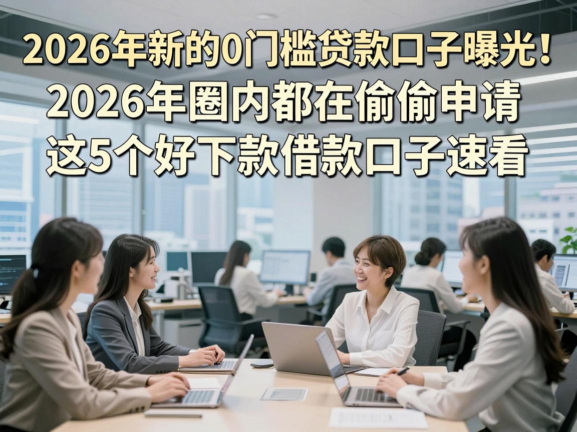 2026年新的0门槛贷款口子曝光！2026年圈内都在偷偷申请，这5个好下款借款口子速看