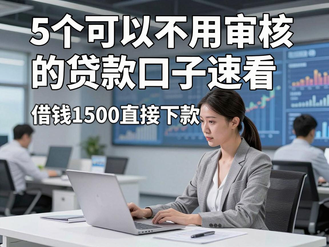 5个可以不用审核的贷款口子速看，借钱1500直接下款无视审核